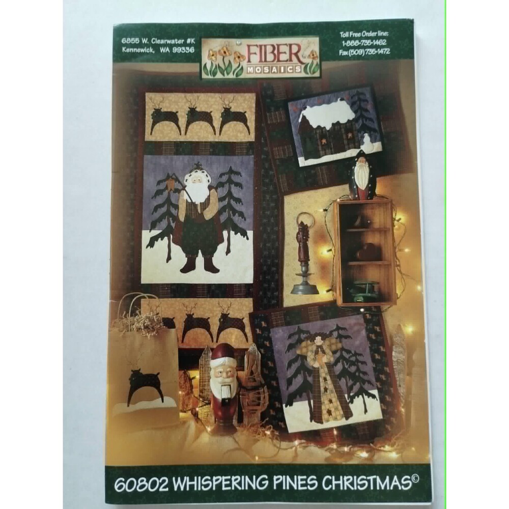 60802 Whispering Pines Christmas Applique Quilting Sewing Pattern